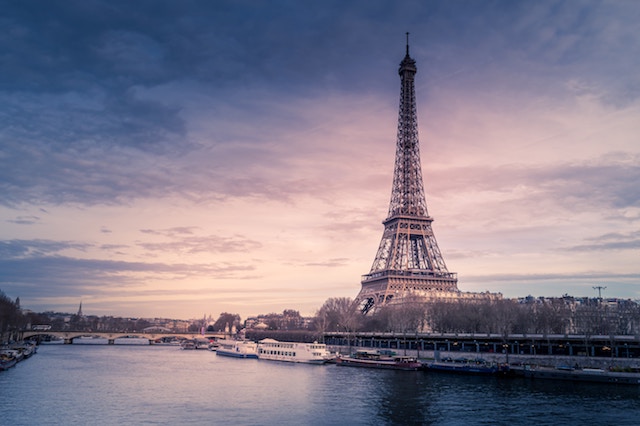 View of the Eiffel Tower.