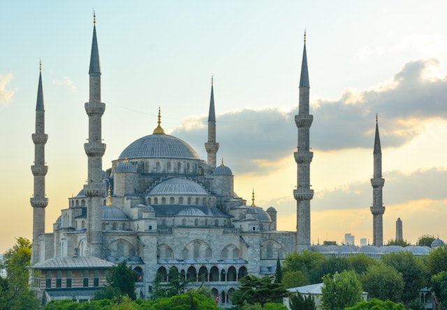 The Blue Mosque in Istanbul, the perfect sight in September. 